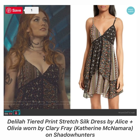 Alice + Olivia Silk Ditzy Floral Patchwork Print Ruffle Mini Dress - Picture 7 of 13